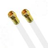 Vodafone Station Cable Router Netzwerk Anschlusskabel 8mm Deluxe Premium Kabel 8K Gold Gerade / Gerade