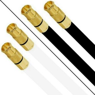 Deluxe Premium Anschlusskabel fr Vodafone Station Cable Router 8k F-Quick Kompressionsstecker Gold HQ Qualitt