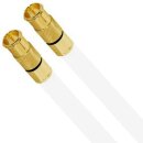 Deluxe Premium Anschlusskabel für FRITZ!Box 6591 Cable Router 8k F-Quick Kompressionsstecker Gold HQ Qualität