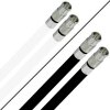 Deluxe Premium Anschlusskabel für FRITZ!Box 6591 Cable Router 8k F-Quick Kompressionsstecker Silber HQ Qualität