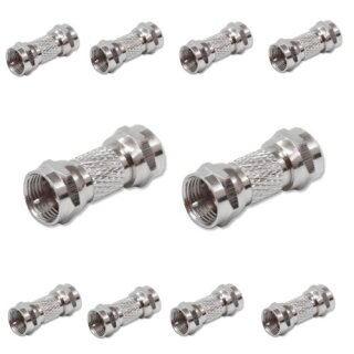 F-Verbinder Stecker-Stecker ( 10x Stück )