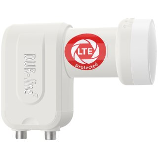 DUR-line Ultra Twin white LNB 0.1dB 4K 8K LTE DECT Unterdrckung