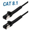 LAN Kabel RJ45 Netzwerkkabel Patchkabel CAT 8.1 schwarz mit flexiblem Stecker 1 Meter