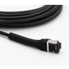 LAN Kabel RJ45 Netzwerkkabel Patchkabel CAT 8.1 schwarz mit flexiblem Stecker 1 Meter