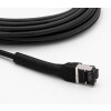 LAN Kabel RJ45 Netzwerkkabel Patchkabel CAT 8.1 schwarz mit flexiblem Stecker 3 Meter