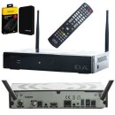 Qviart DUAL 4K UHD Linux E2 Android 9.0 DVB-S2X/T2/C Combo Receiver inkl. 1TB USB Festplatte