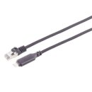 USB-C LAN Adapterkabel 1Gbit RJ45 ALU schwarz