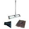 Dachsparrenhalter DUR-line Herkules S48-90 HQ mit Mast inkl. Frankfurter Pfanne schwarz + Gummimanschette 32-60mm schwarz