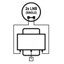 EMP DiseqC Schalter 2/1 ProfiLine mit WSG 4K 8K tauglich