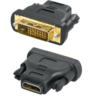 HDMI zu DVI-D Adapter HDMI A Buchse zu DVI Stecker vergoldete Kontakte