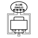 EMP DiseqC Schalter 4/1 ProfiLine mit WSG 4K 8K tauglich