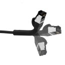 LAN Kabel RJ45 Netzwerkkabel Patchkabel CAT 8.1 schwarz...