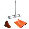 Dachsparrenhalter DUR-line Herkules S48-90 HQ mit Mast inkl. Frankfurter Pfanne rot + Gummimanschette 32-60mm rot