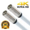 Antennenkabel Meterware 135 dB HD 4K HQ Koaxial Kupplung / Koaxial Kupplung 7mm