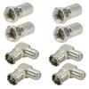 4x F-Stecker 7mm + 4x F-Quickwinkelstecker 90°