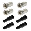 4x F-Stecker 7mm + 4x Gummitülle für F-Stecker UV und Witterungsbeständig