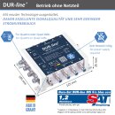 DUR-line MS 5/8 blue eco - Multischalter ( Betrieb ohne Netzteil ) 4K 8K tauglich