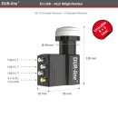 DUR-line UK 104 - Unicable LNB 0.1 db 4K / 8K UHDTV tauglich