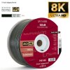 Lokmann 135dB 100m Vollkupfer 7mm SAT Koaxial Antennenkabel 5-fach 4K 8K UHD Black Edition